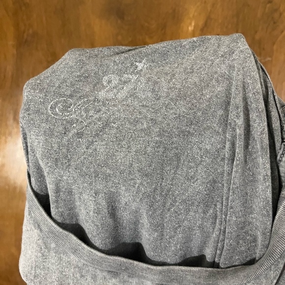 Mens 2761 La Vida Imita Skulls Ed Hardy style T-shirt Fits Large Gray - Picture 3 of 5